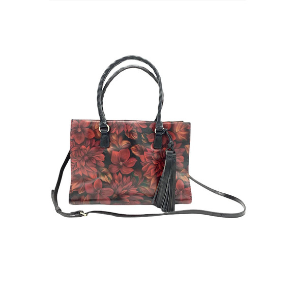 Patricia Nash Handbags - Patricia Nash Leather Primrose Satchel Rustic Mums